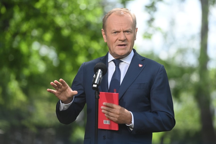 Donald Tusk w siedzibie Kancelarii Prezesa Rady Ministrów w Warszawie, 20.06.2025 /	Piotr Nowak /PAP