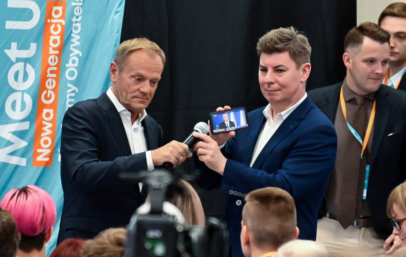 Donald Tusk w Szczecinie /	Marcin Bielecki   /PAP