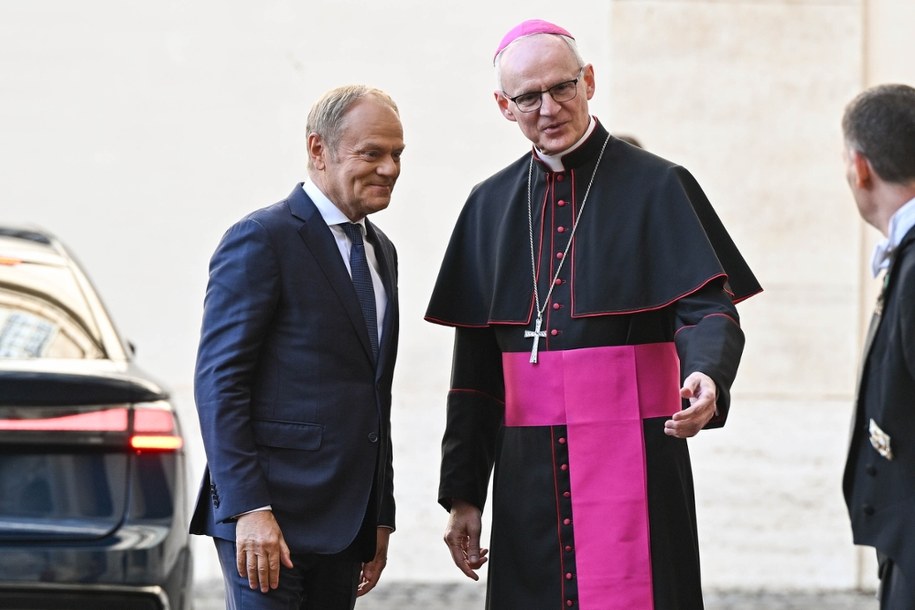 Donald Tusk w Watykanie /Radek Pietruszka /PAP