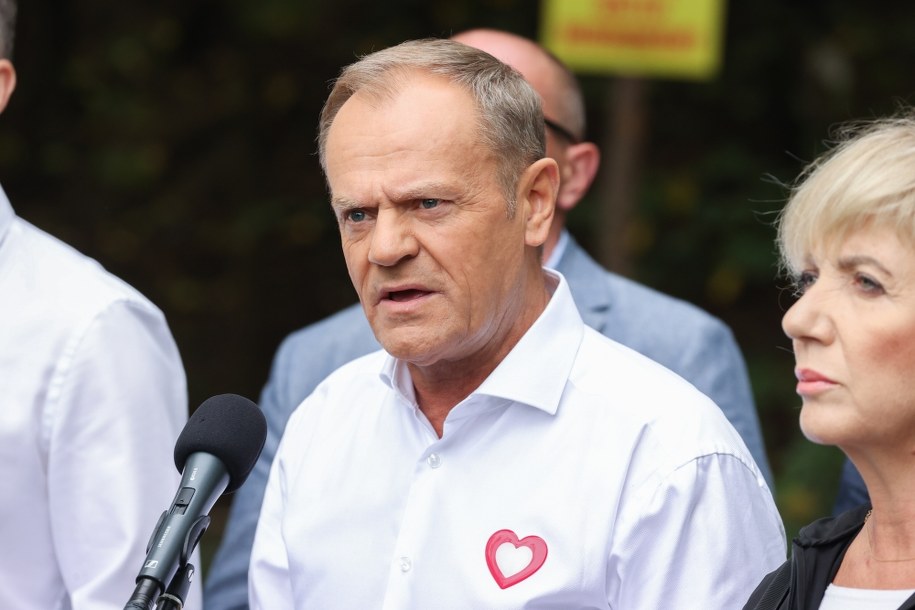 Donald Tusk w Zgierzu /Marian Zubrzycki /PAP