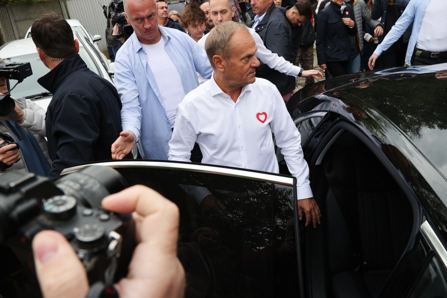 Donald Tusk w Zgierzu /Marian Zubrzycki /PAP