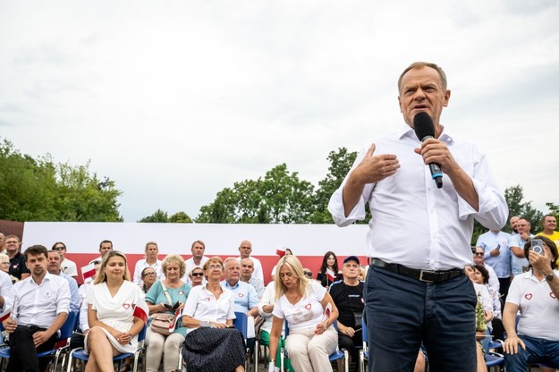 Donald Tusk we Włocławku / 	Tytus Żmijewski    /PAP