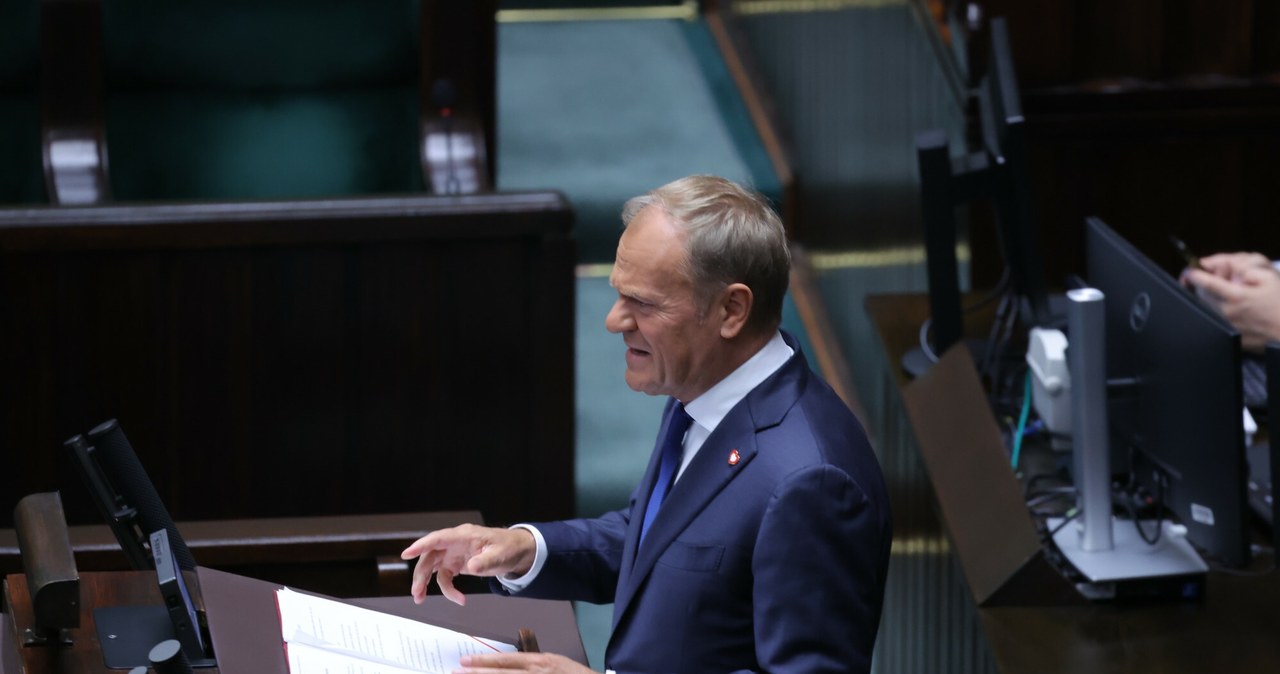 Donald Tusk wygłosił expose, premier pochwalił się danymi gospodarczymi /Jacek Dominski/REPORTER /Reporter
