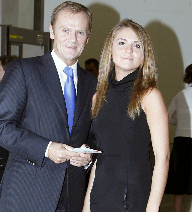 Donald Tusk z córką Kasią /Kurnikowski /AKPA