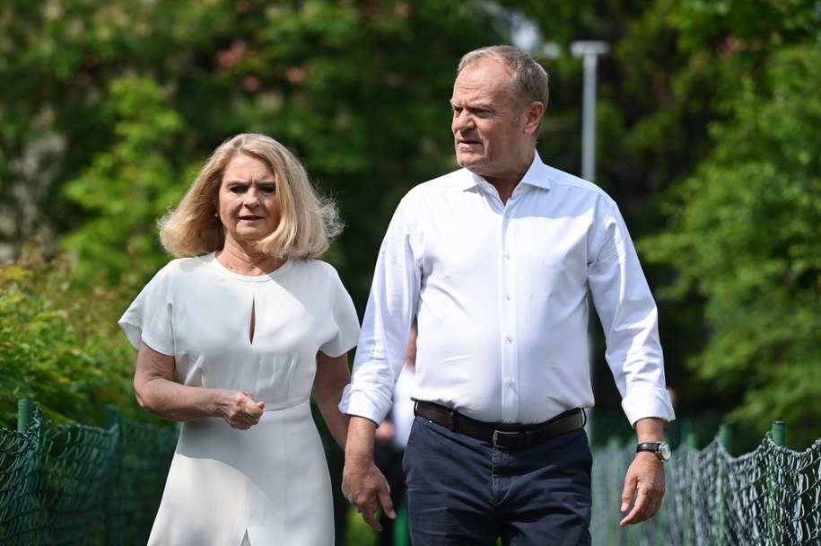 Donald Tusk z żoną Małgorzatą Tusk /Adam Warżawa /PAP