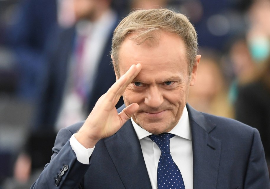 Donald Tusk zaproponował opóźnienie brexitu o kilka miesięcy /Patrick Seeger  /PAP/EPA