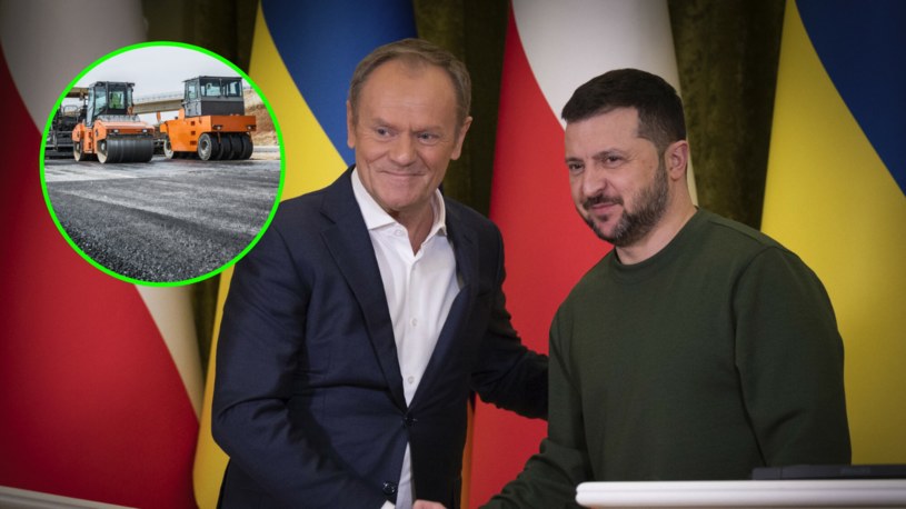 Donald Tusk zdradził, jakie propozycje dla Polski przygotował ukraiński rząd. Wśród nich jest m.in. wspólna budowa autostrady /Associated Press/East News; 123rf.com /