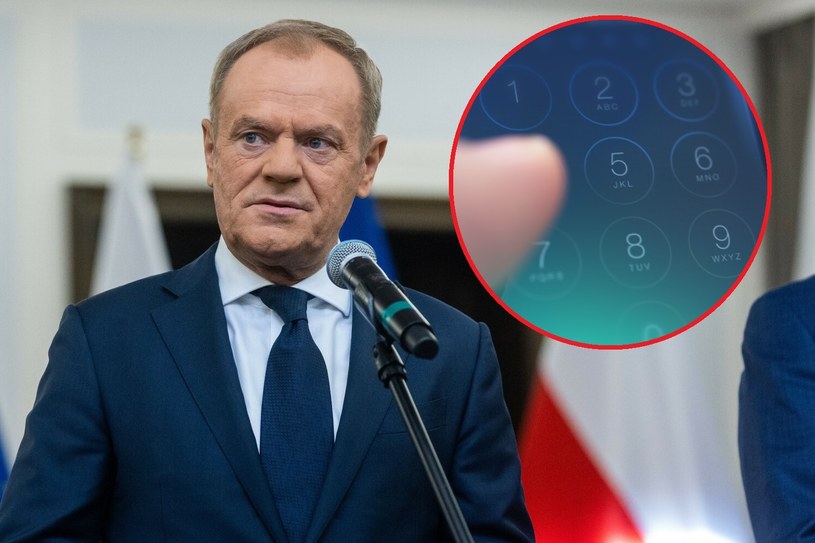 Donald Tusk zdradził kod do swojego telefonu. /Andrzej Iwanczuki/REPORTER /East News