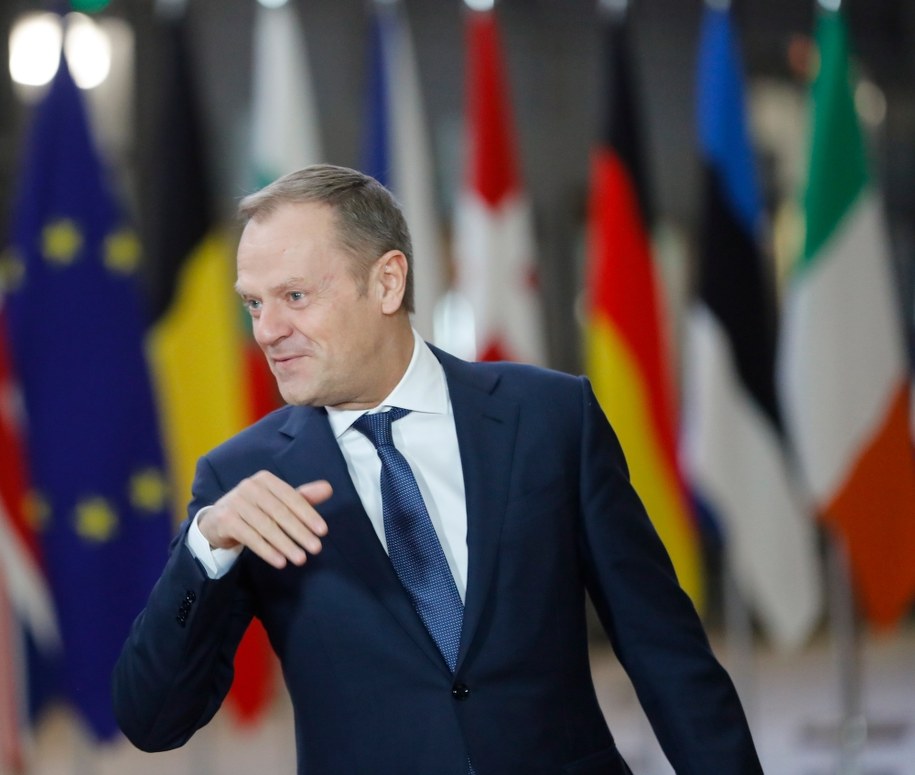 Donald Tusk /OLIVIER HOSLET /PAP/EPA