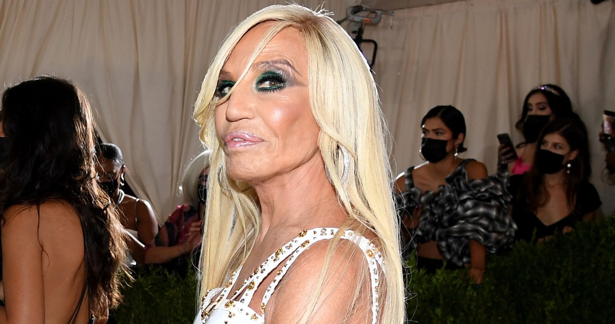 Donatella Versace przed operacjami plastycznymi. Nie do poznania! /Kevin Mazur/MG21/Getty Images For The Met Museum/Vogue; Jeff Kravitz/FilmMagic /Getty Images