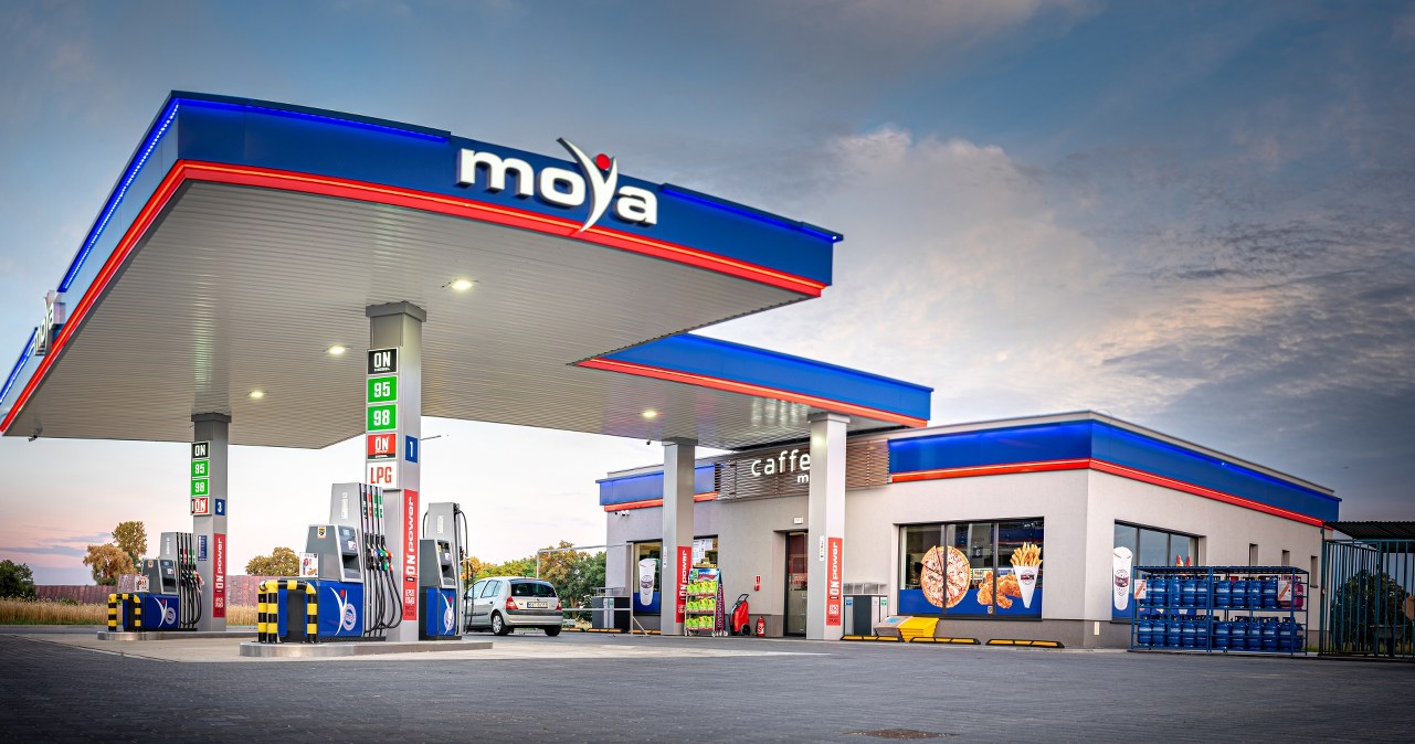Dopełnieniem oferty MOYA są stacje samoobsługowe, MOYA express, które zlokalizowane są w większych miastach Polski /materiały promocyjne