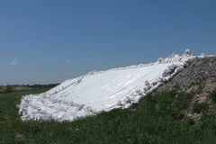 Doraźnie załatany wał na Gostynce w Bieruniu