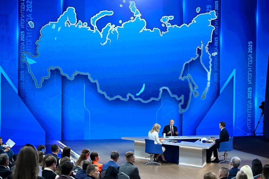 Doroczna konferencja prasowa Władimira Putina; Moskwa, 19 grudnia 2025 /ALEXANDER NEMENOV/AFP/East News /East News