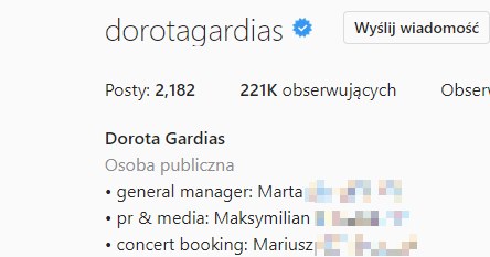 Dorota Gardias Instagram /@dorotagardias /Instagram