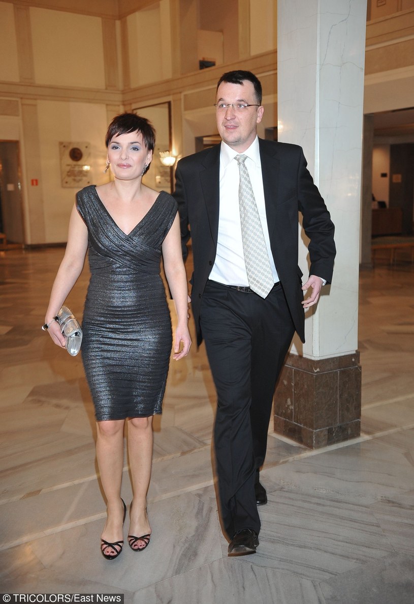Dorota Gawryluk z mężem /East News