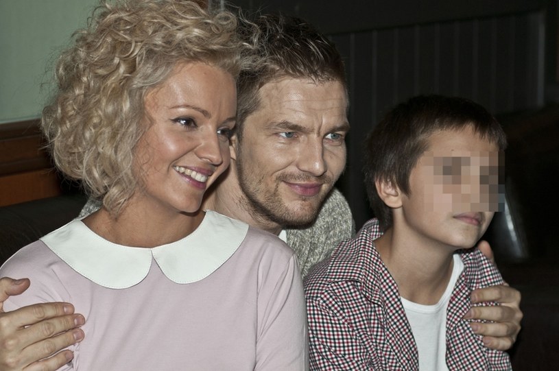 Dorota Szelągowska z byłym mężem i synem /East News