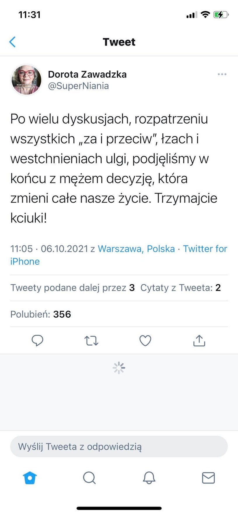 Dorota Zawadzka sprzedaje mieszkanie /Twitter