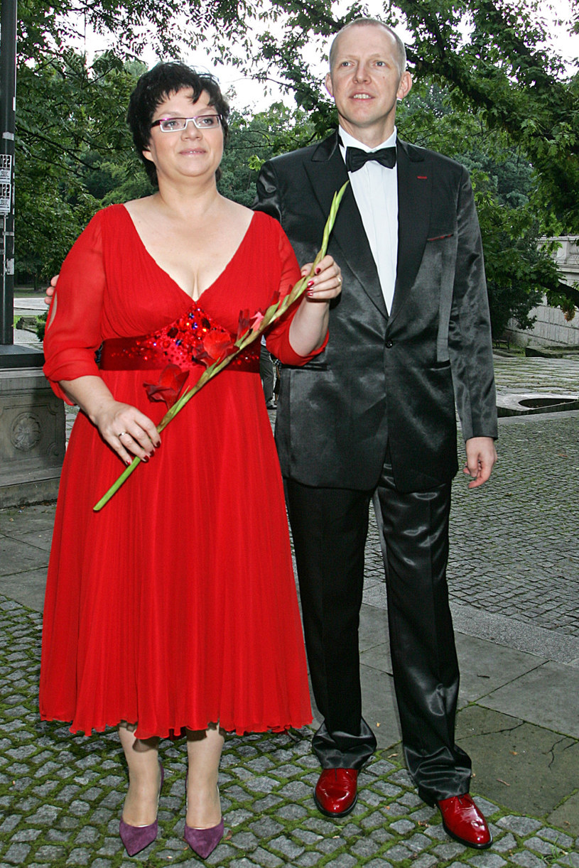 Dorota Zawadzka z mężem w 2007 r. /Grąbczewski/AKPA /AKPA
