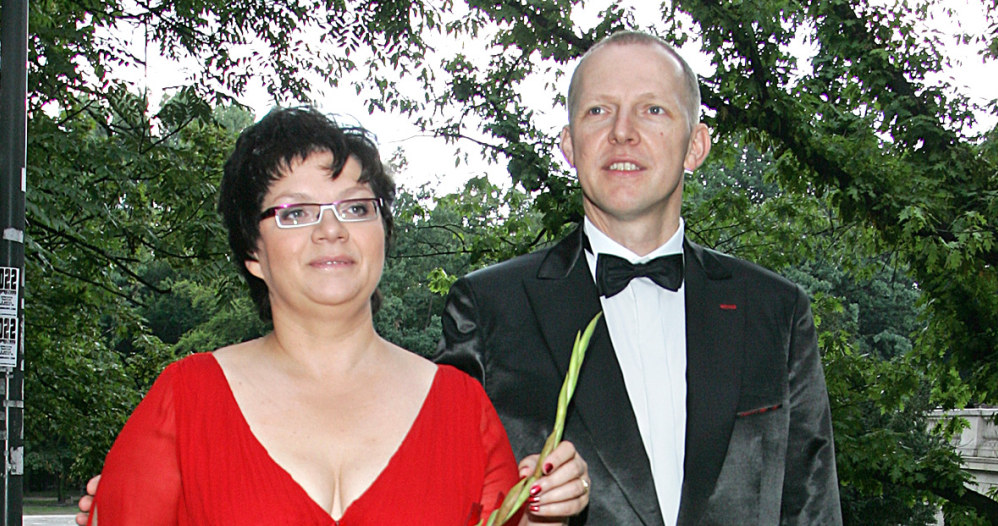 Dorota Zawadzka z mężem w 2007 r. /Grąbczewski/AKPA /AKPA