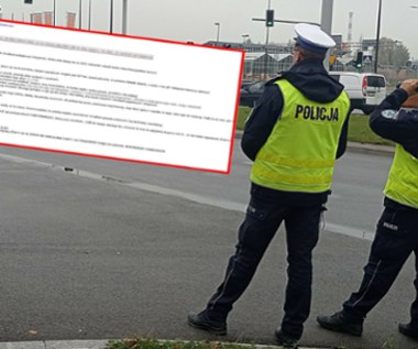 Dostał 1400 zł i 17 pkt. W rewanżu napisał, co myśli o pracy policjantów