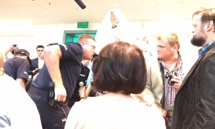 ... doszło do szarpaniny... /Tomasz Skory  /RMF FM