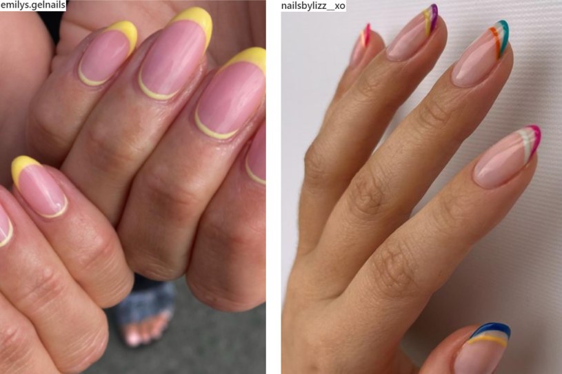 Double french manicure to elegancka stylizacja z odrobiną oryginalnego zdobienia /Instagram