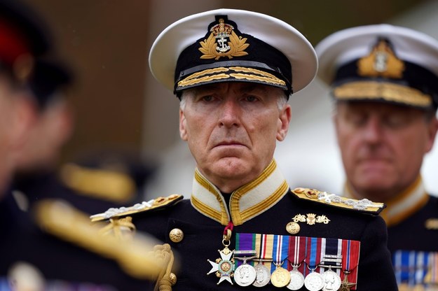 Dowódca brytyjskich sił zbrojnych, admirał Tony Radakin /Andrew Milligan    /PAP