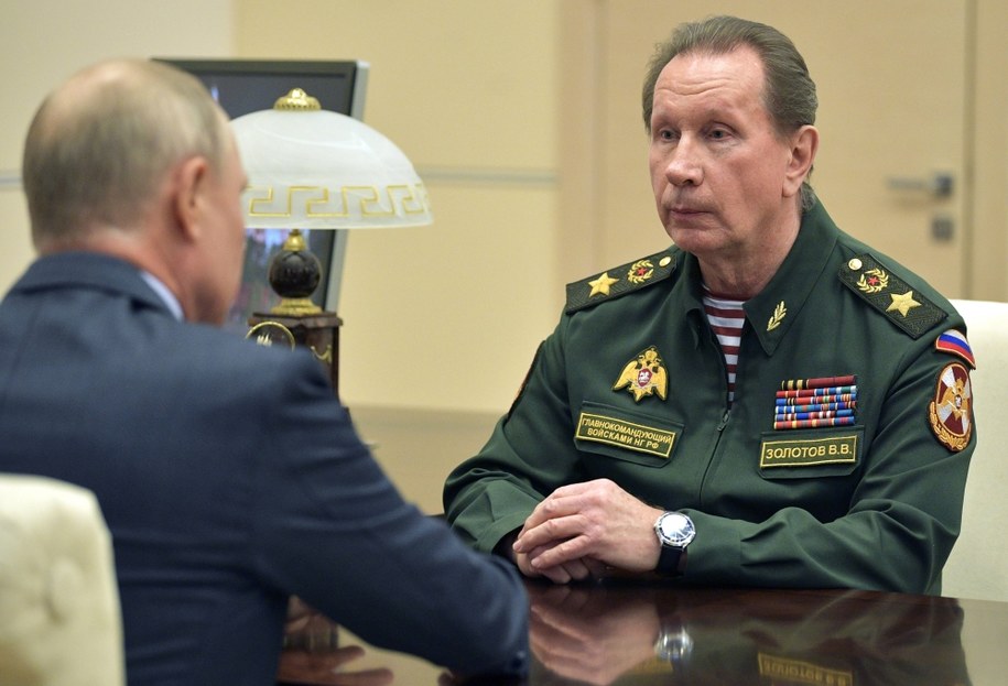 Dowódca Rosgwardii Wiktor Zołotow /ALEXEI DRUZHININ / SPUTNIK / KREMLIN POOL /PAP/EPA
