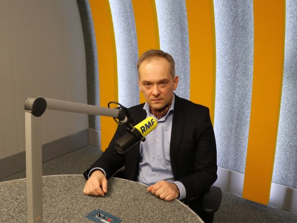 Dr Konstanty Szułdrzyński w studio RMF FM /Józef Polewka /RMF FM