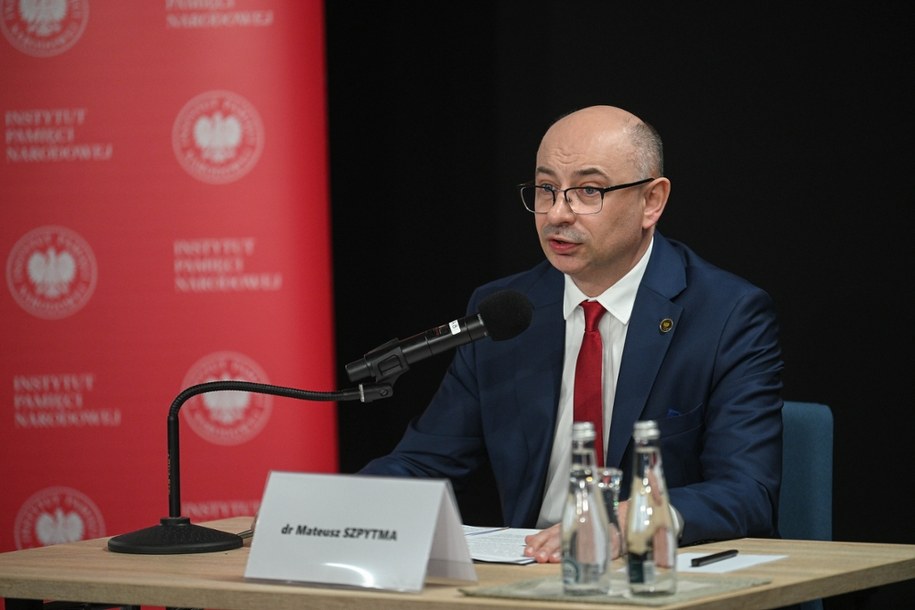 Dr Mateusz Szpytma na przesłuchaniu kandydatów na stanowisko prezesa IPN /Marcin Obara /PAP