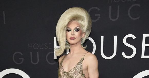 Drag queen, Aquaria na premierze "House of Gucci" /Evan Agostini/Invision /East News