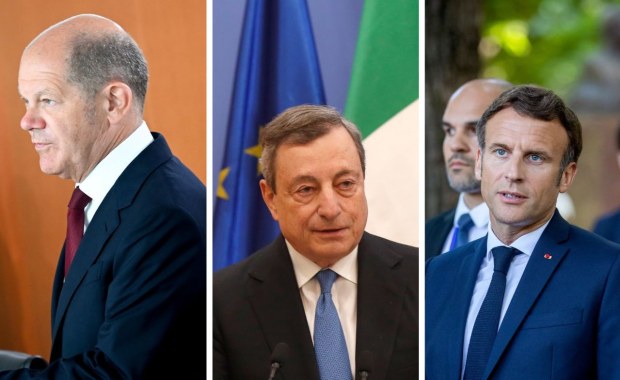 Draghi, Macron i Scholz są w drodze do Kijowa