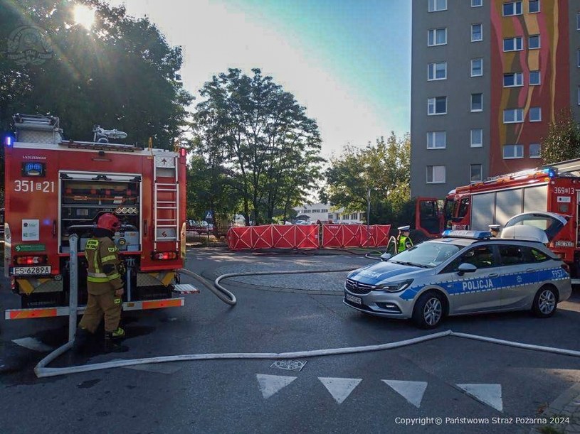 Dramat w Skierniewicach. Elektryczne auto zajęło się ogniem