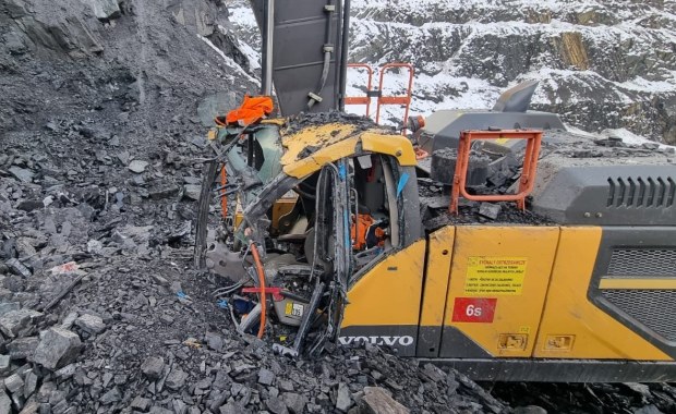 Dramat w Wiśle. Skały przysypały operatora koparki