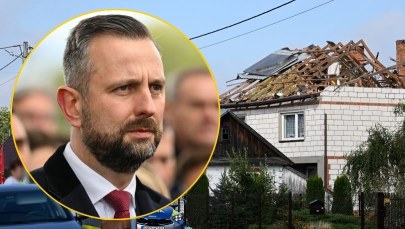 Dramat właścicieli zniszczonego domu w Wyrykach. Deklaracja szefa MON  