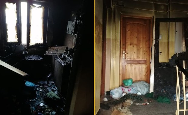 Dramatyczna akcja ratunkowa w Rabce-Zdroju. Policjant uratował mężczyznę z pożaru