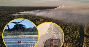 Dramatyczna walka z pożarem lasu na Lubelszczyźnie. W akcji zginął doświadczony pilot
