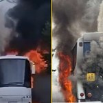 Dramatyczne chwile przed szkolną wycieczką. Autokar w płomieniach