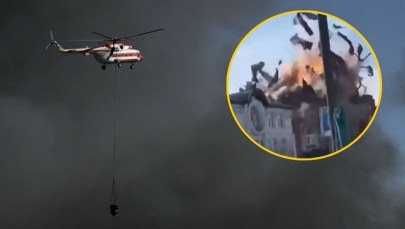 Dramatyczne nagranie. Rosyjski dron uderza w uczelnię 