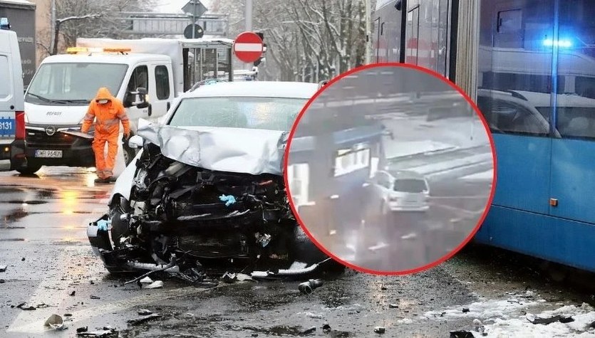 Dramatyczne nagranie. Tak doszło do wypadku, w którym zginął porwany mężczyzna we Wrocławiu