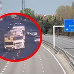 Dramatyczne nagranie z autostrady. Karambol był o włos