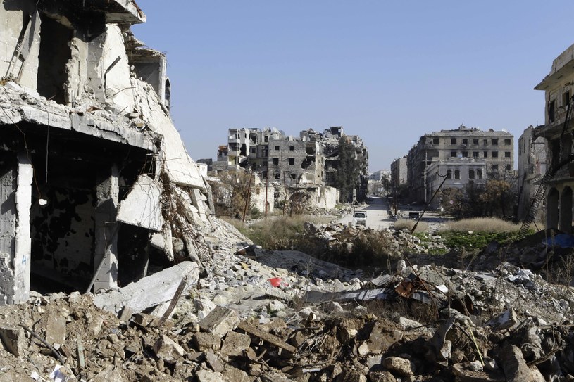 Dramatyczne skutki wojny w Syrii, zdj. ilustracyjne /LOUAI BESHARA /AFP