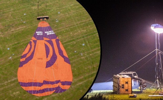 Dramatyczny finał podróży balonem. W koszu były 34 osoby