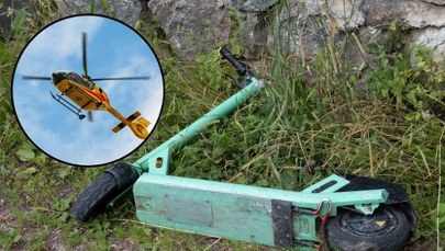Dramatyczny wypadek na hulajnodze elektrycznej. Chłopcy w ciężkim stanie