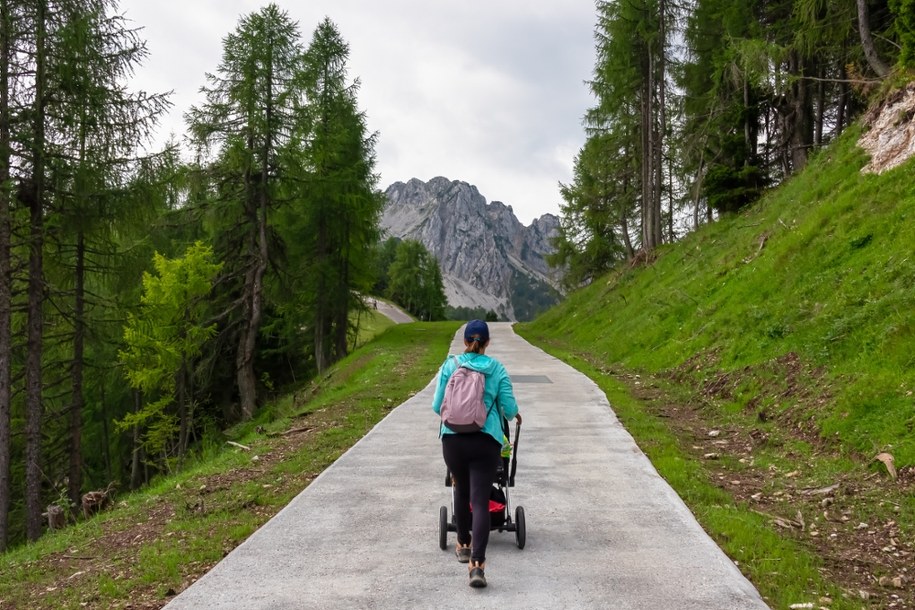 Dramatyczny wypadek: Niemowlę wypadło z wózka podczas górskiej wycieczki /Shutterstock