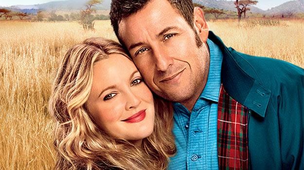 Drew Barrymore i Adam Sandler w filmie "Rodzinne rewolucje" /materiały dystrybutora