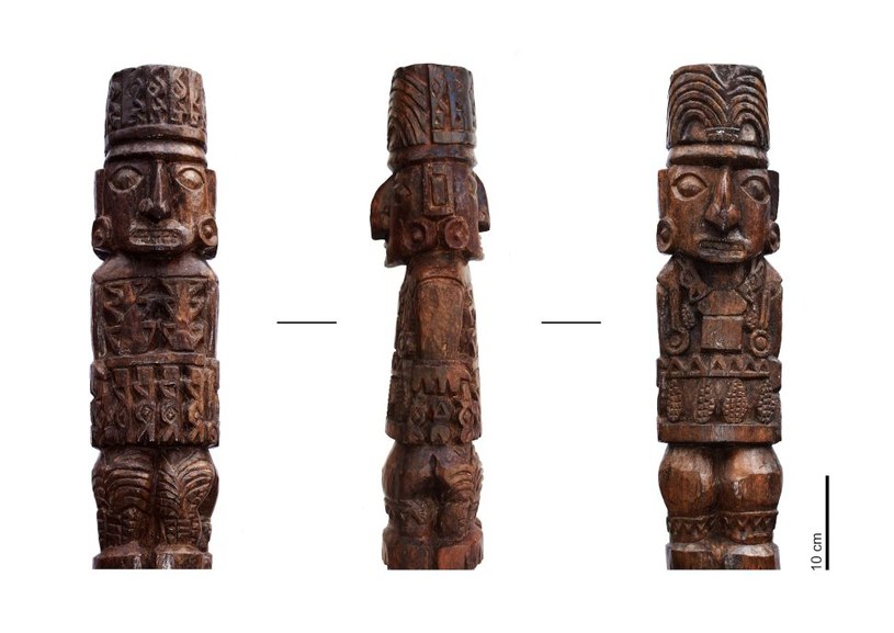 Drewniany idol Pachacamac /materiały prasowe
