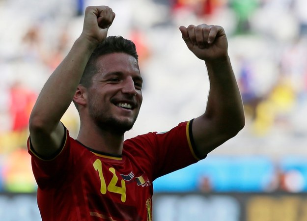 Dries Mertens, który jako rezerwowy strzelił zwycięskiego gola dla Belgii /Dennis Sabangan /PAP/EPA