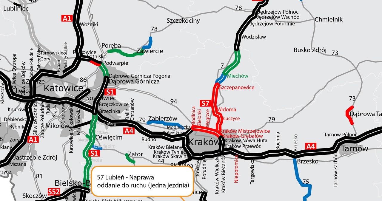 Droga ekspresowa S7 to nie tylko Zakopianka /GDDKiA