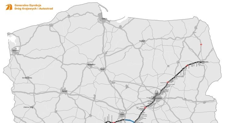 Droga ekspresowa S8 ma szanse stać się najdłuższą drogą szybkiego ruchu w Polsce. /GDDKiA